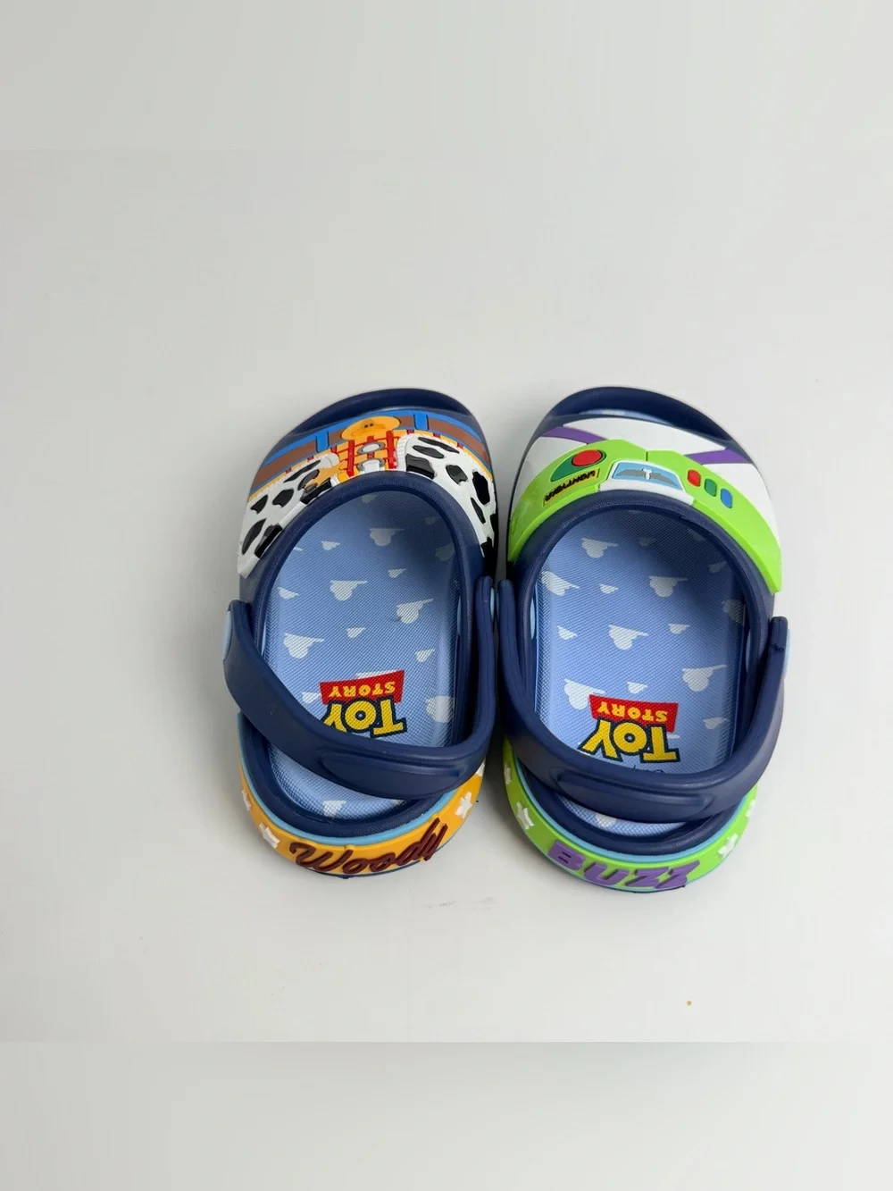 Disney Toy Story Navy Kids' Sandals with Buzz & Woody Details
